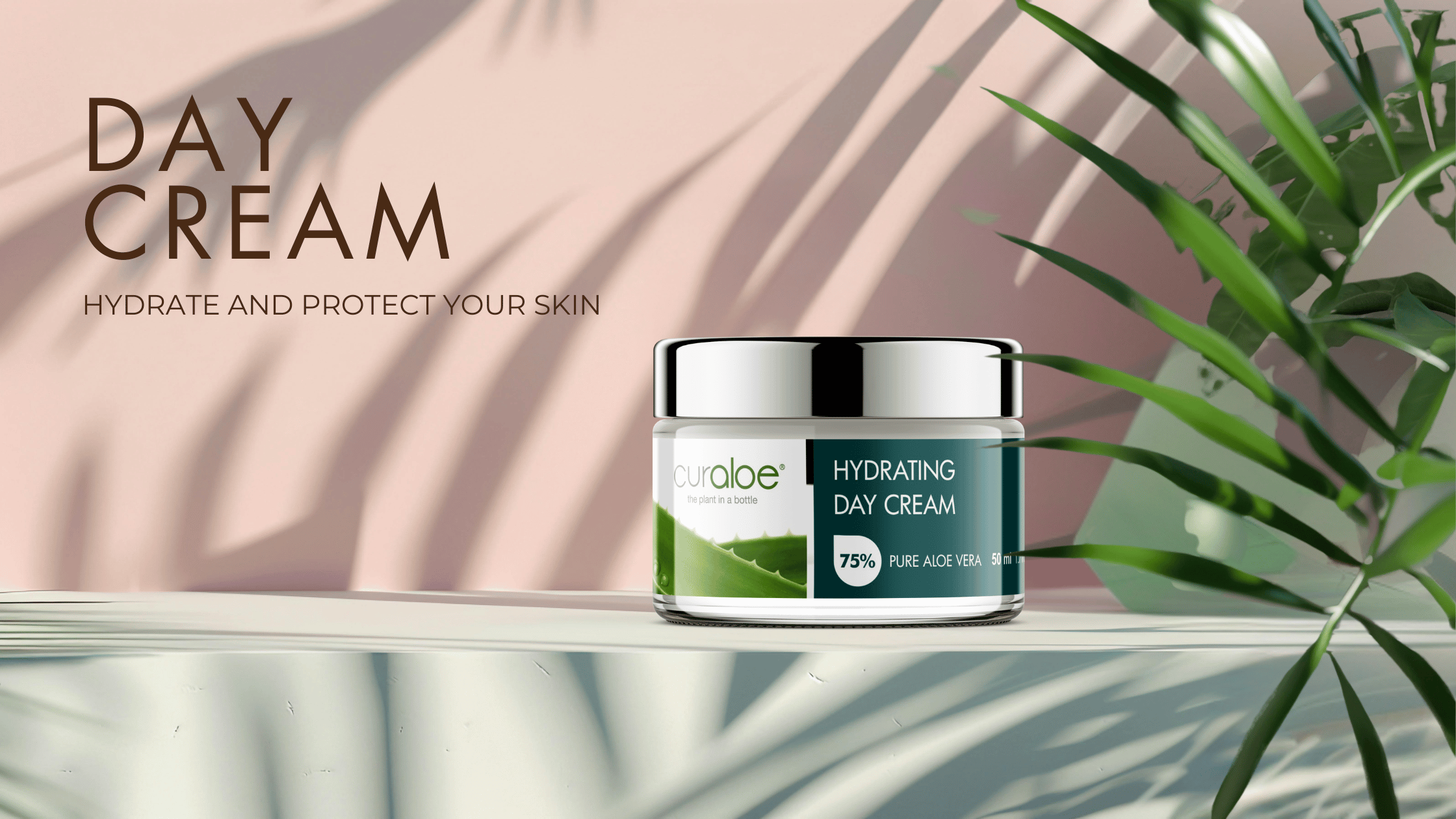 Curaloe Silver Line Moisturizing Day Cream – 80% Aloe Vera for Hydrated, Healthy Skin