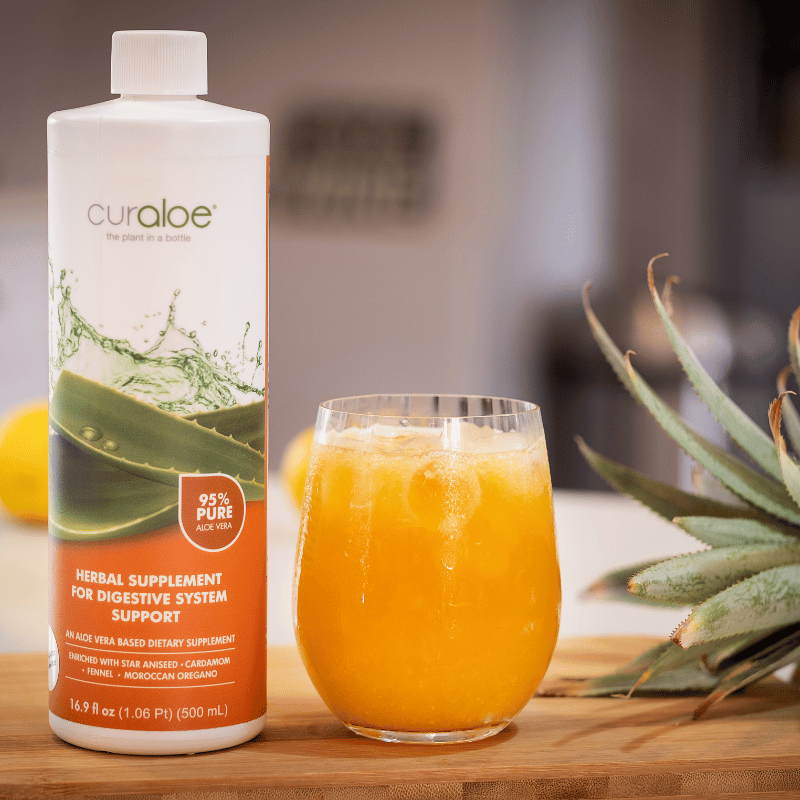 Aloe Vera and Herbal Infusion - Naturally Relieves Constipation and Bloating