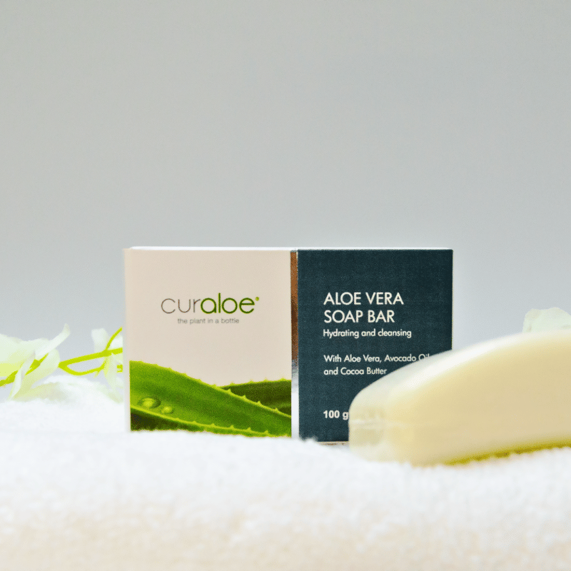 Avocado Oil and Cocoa Butter in Curaloe Soap Bar for Soft Skin