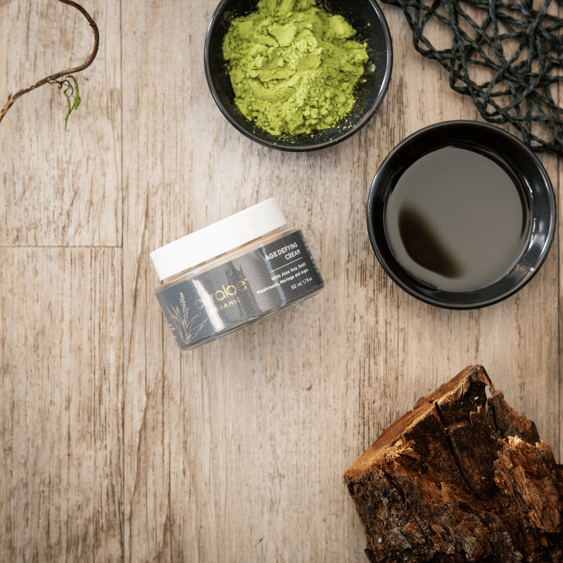 Organic Age Defying Cream - 65% Aloe Vera and Reishi Mushroom