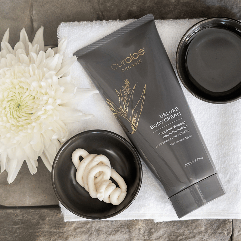 Organic Deluxe Body Cream - 67% Aloe Vera and Reishi Mushroom