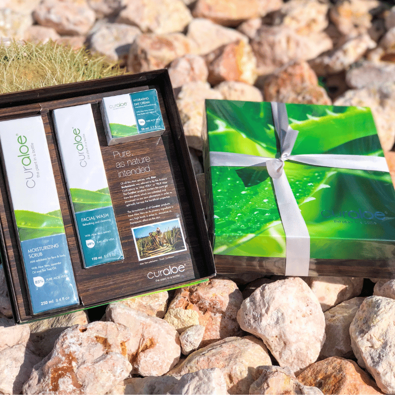 Perfect packaging for a thoughtful Aloe Vera skincare gift
