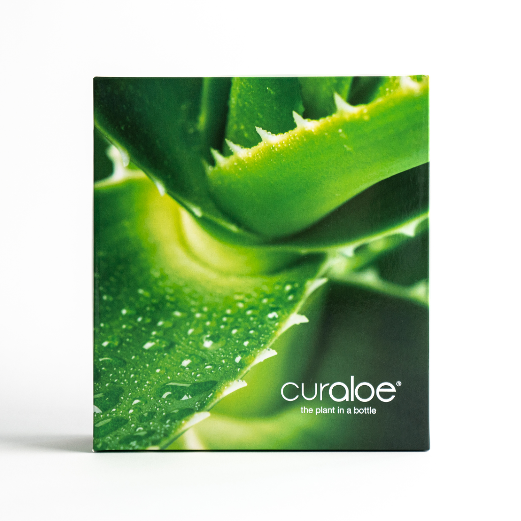 Curaloe gift wrap box with Aloe Vera for skincare gifts