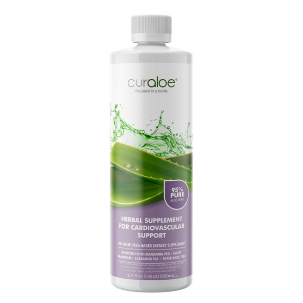 Cardiovascular Support Supplement 500ml - 95% Aloe Vera Juice + Natural Vitality Herbs